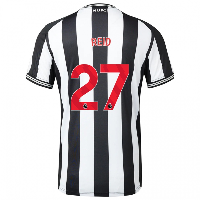 Mænd Hannah Reid #27 Sort Hvid Hjemmebane Spillertrøjer 2023/24 Trøje T-Shirt