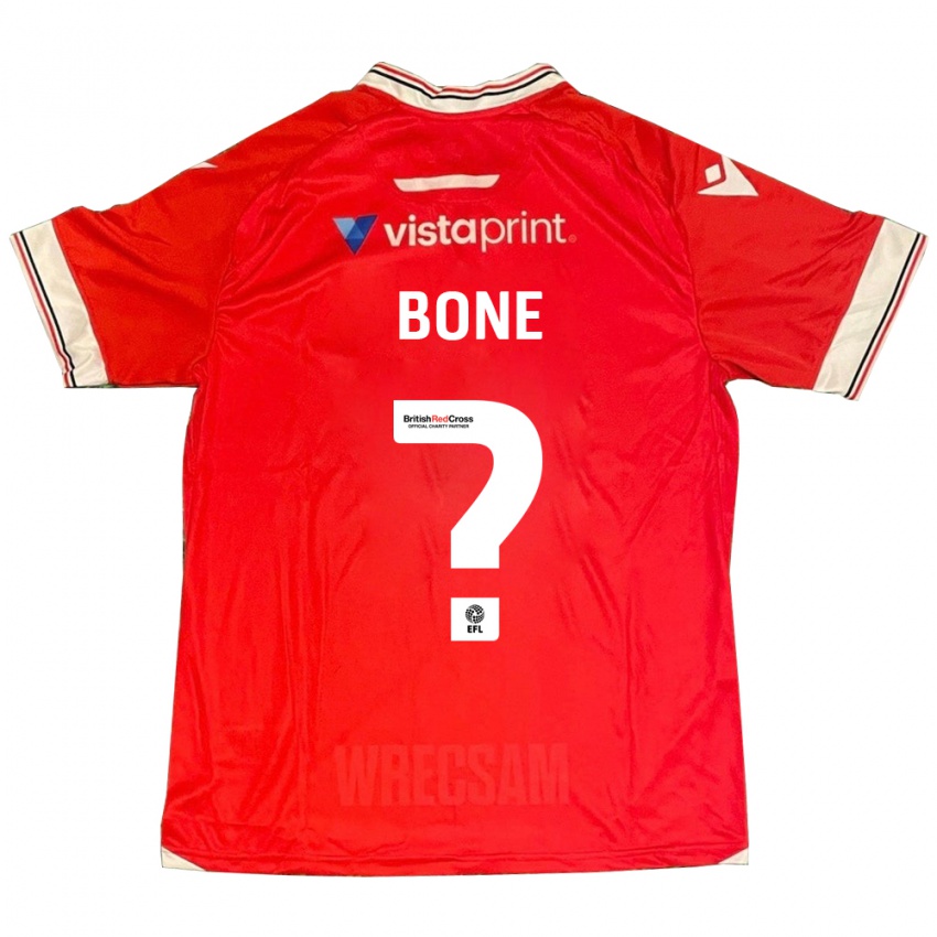Mænd Kai Bone #0 Rød Hjemmebane Spillertrøjer 2023/24 Trøje T-Shirt