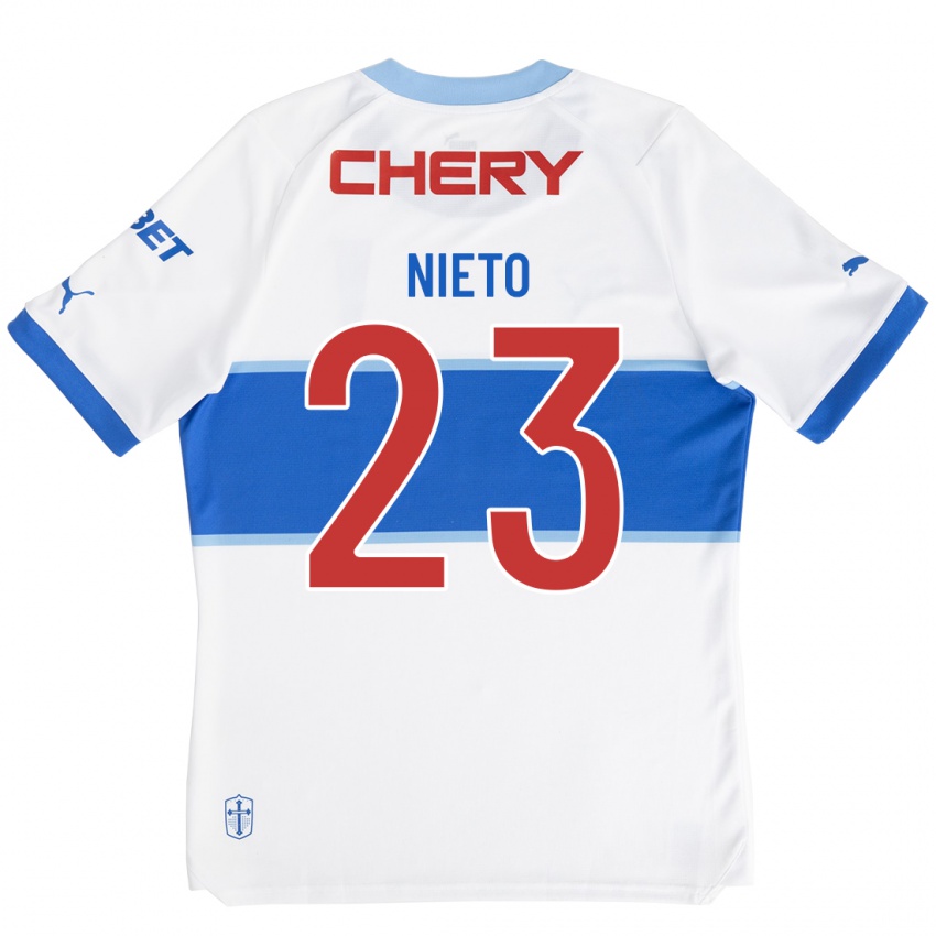 Mænd Byron Nieto #23 Hvid Hjemmebane Spillertrøjer 2023/24 Trøje T-Shirt