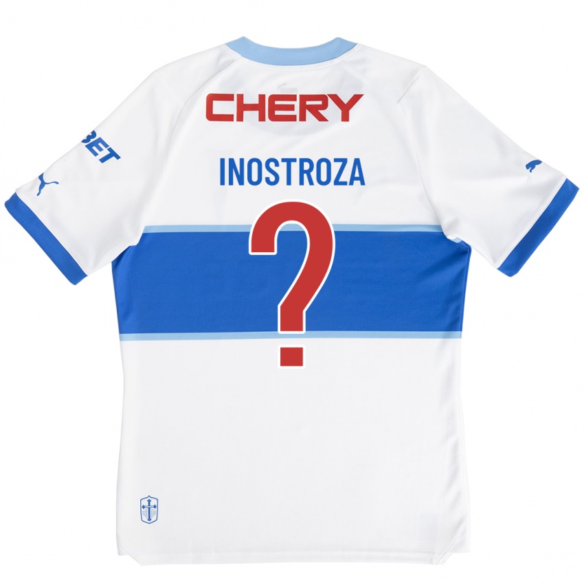 Mænd Fernando Inostroza #0 Hvid Hjemmebane Spillertrøjer 2023/24 Trøje T-Shirt