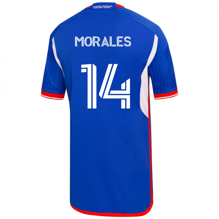 Mænd Marcelo Morales #14 Blå Hjemmebane Spillertrøjer 2023/24 Trøje T-Shirt