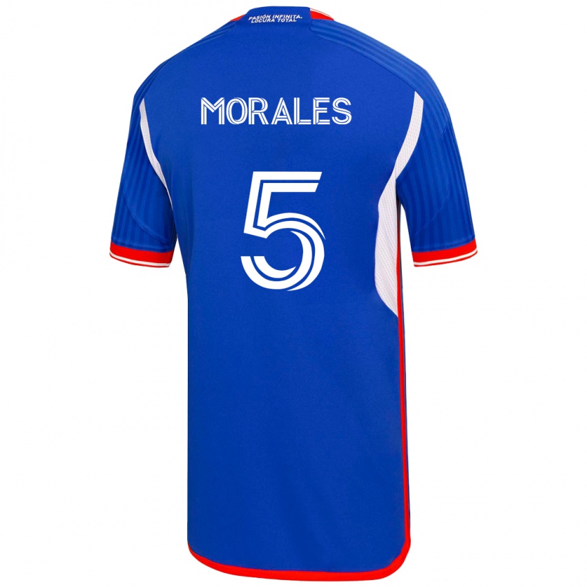 Mænd Mariana Morales #5 Blå Hjemmebane Spillertrøjer 2023/24 Trøje T-Shirt