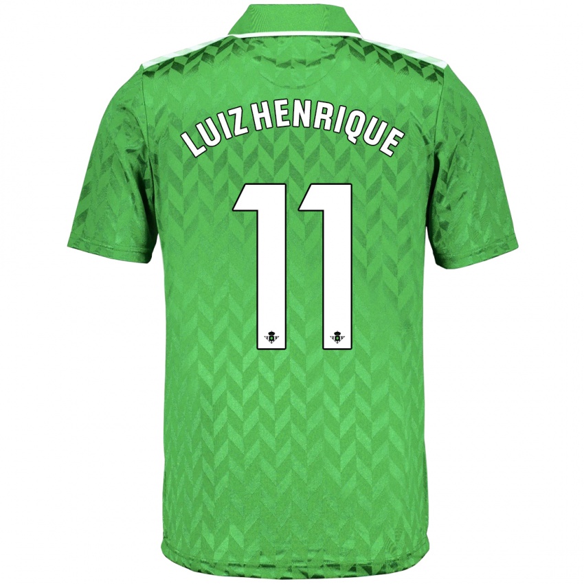 Mænd Luiz Henrique #11 Grøn Udebane Spillertrøjer 2023/24 Trøje T-Shirt
