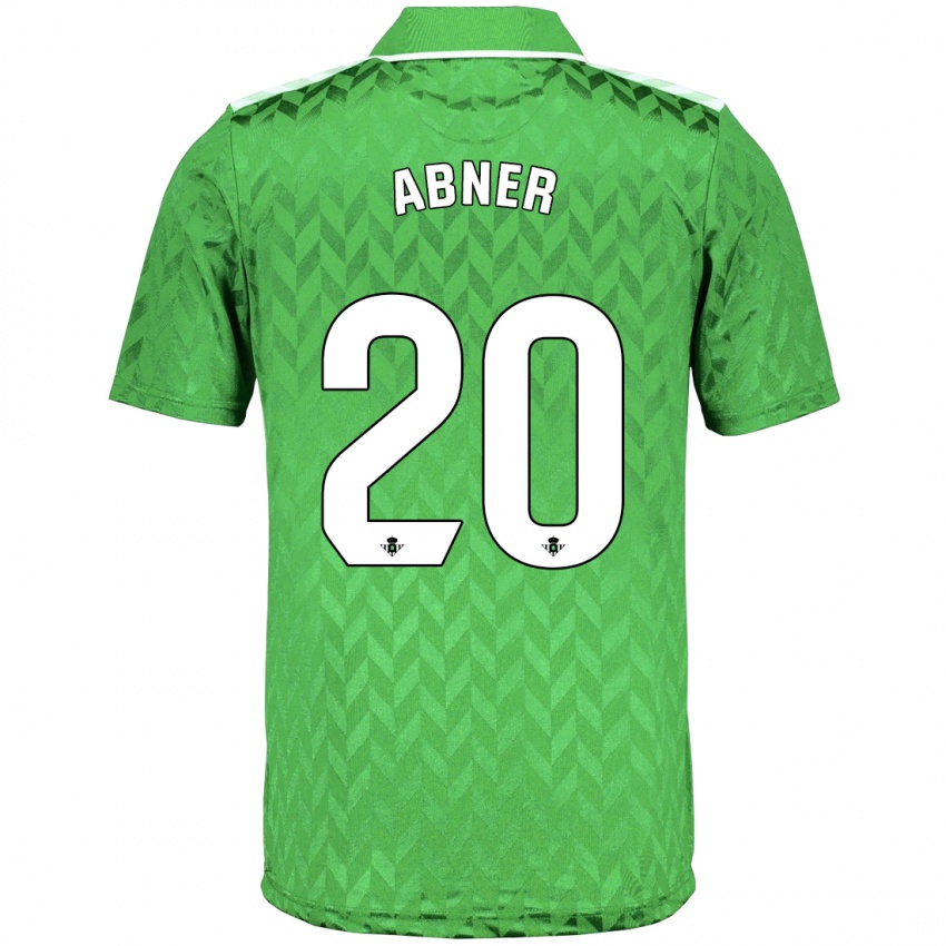 Mænd Abner #20 Grøn Udebane Spillertrøjer 2023/24 Trøje T-Shirt