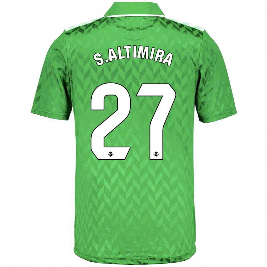 Mænd Sergi Altimira #27 Grøn Udebane Spillertrøjer 2023/24 Trøje T-Shirt