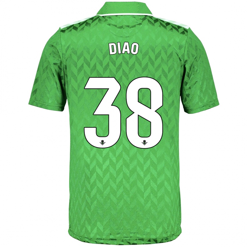 Mænd Assane Diao #38 Grøn Udebane Spillertrøjer 2023/24 Trøje T-Shirt