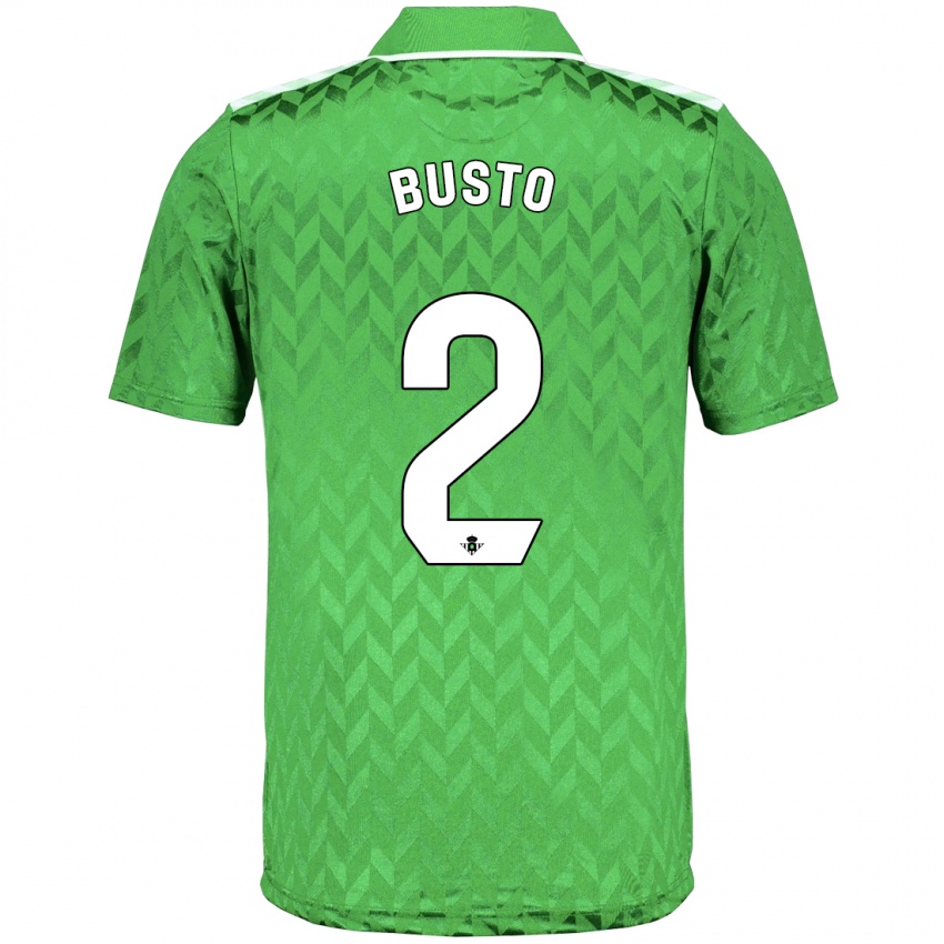Mænd Pablo Busto #2 Grøn Udebane Spillertrøjer 2023/24 Trøje T-Shirt