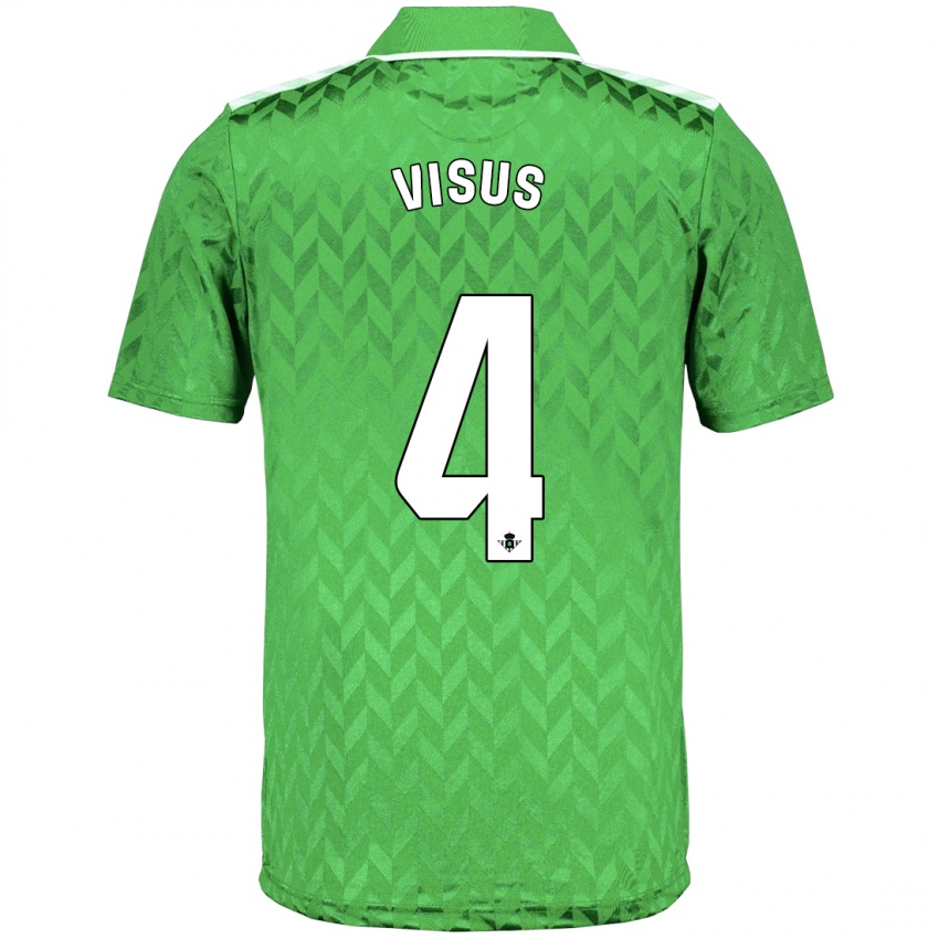 Mænd Ricardo Visus #4 Grøn Udebane Spillertrøjer 2023/24 Trøje T-Shirt