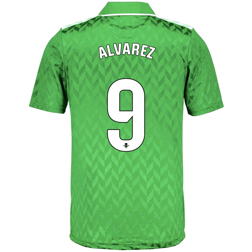 Mænd Carmen Álvarez Sánchez #9 Grøn Udebane Spillertrøjer 2023/24 Trøje T-Shirt