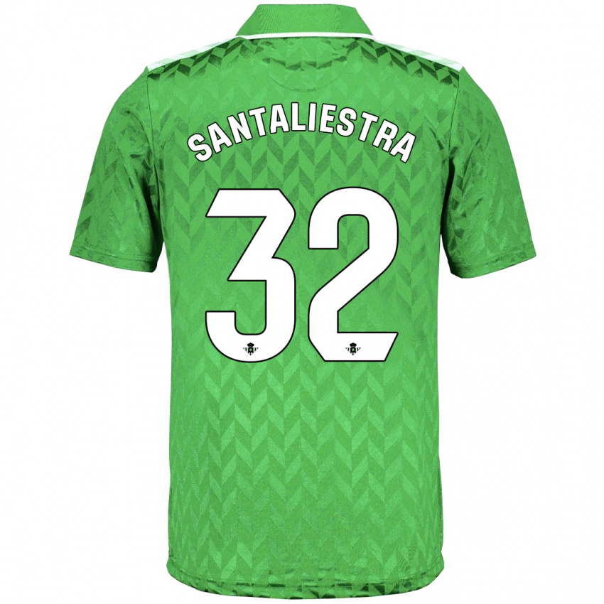 Mænd Carla Santaliestra #32 Grøn Udebane Spillertrøjer 2023/24 Trøje T-Shirt