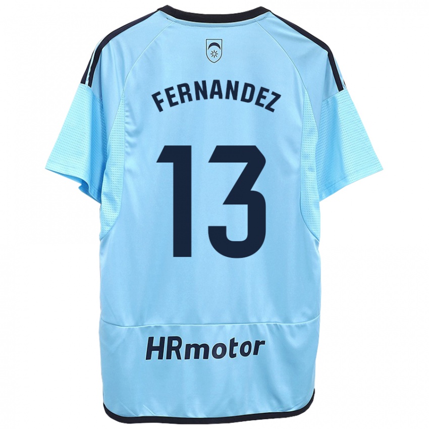 Mænd Aitor Fernández #13 Blå Udebane Spillertrøjer 2023/24 Trøje T-Shirt