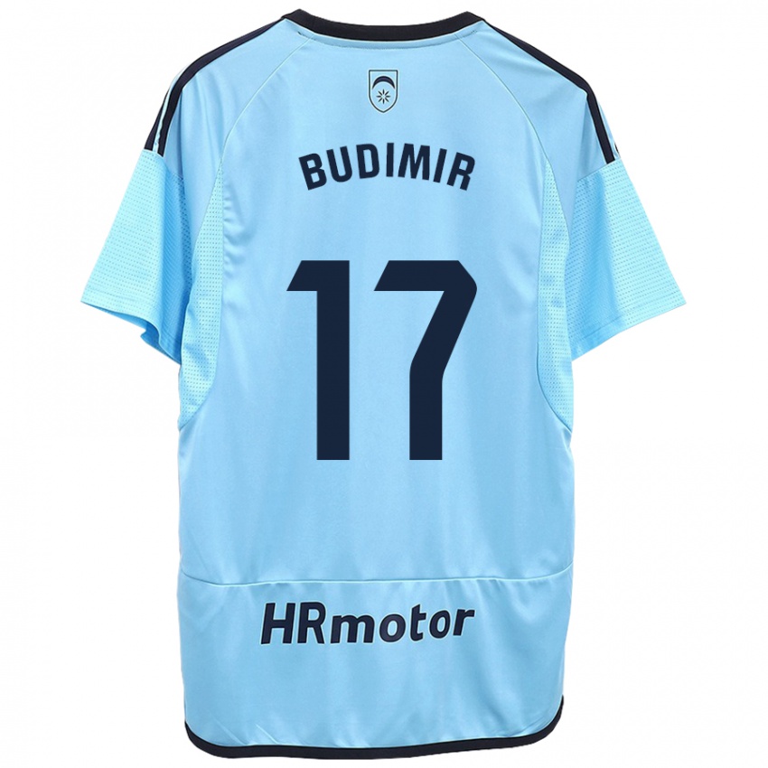 Mænd Ante Budimir #17 Blå Udebane Spillertrøjer 2023/24 Trøje T-Shirt