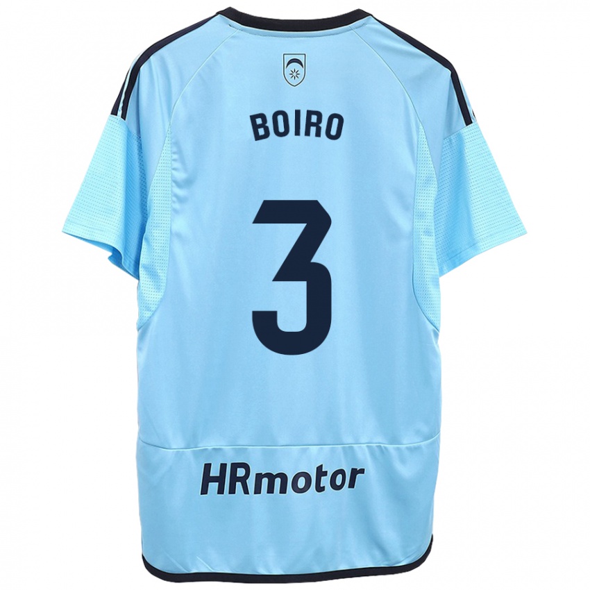 Mænd Adama Boiro #3 Blå Udebane Spillertrøjer 2023/24 Trøje T-Shirt