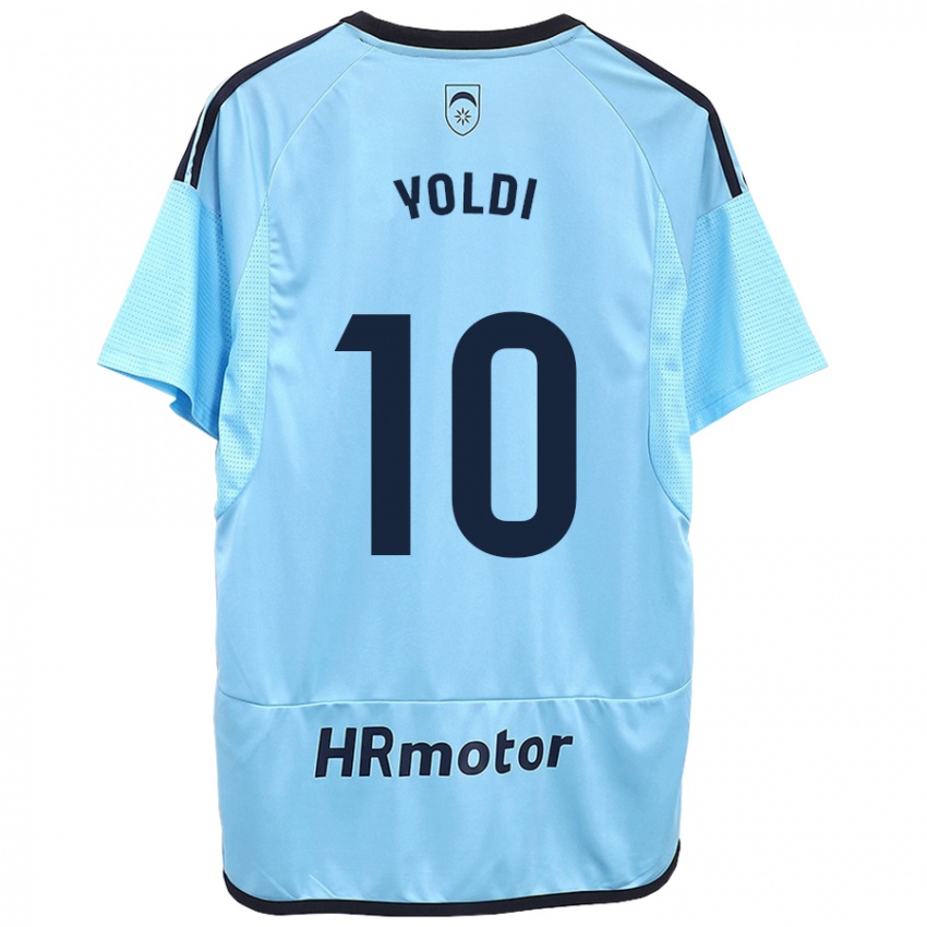 Mænd Ander Yoldi #10 Blå Udebane Spillertrøjer 2023/24 Trøje T-Shirt