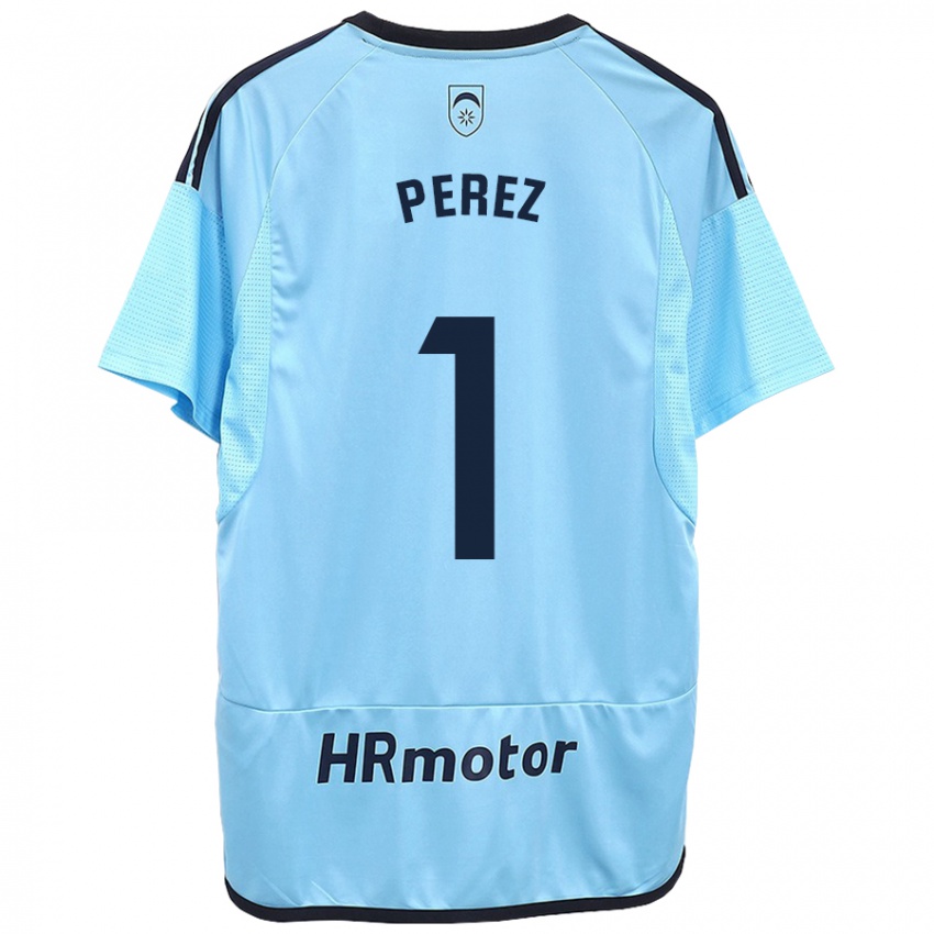 Mænd Silvia Pérez Fernández De Romarategui #1 Blå Udebane Spillertrøjer 2023/24 Trøje T-Shirt