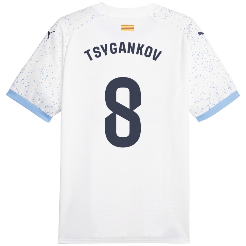 Mænd Viktor Tsygankov #8 Hvid Udebane Spillertrøjer 2023/24 Trøje T-Shirt