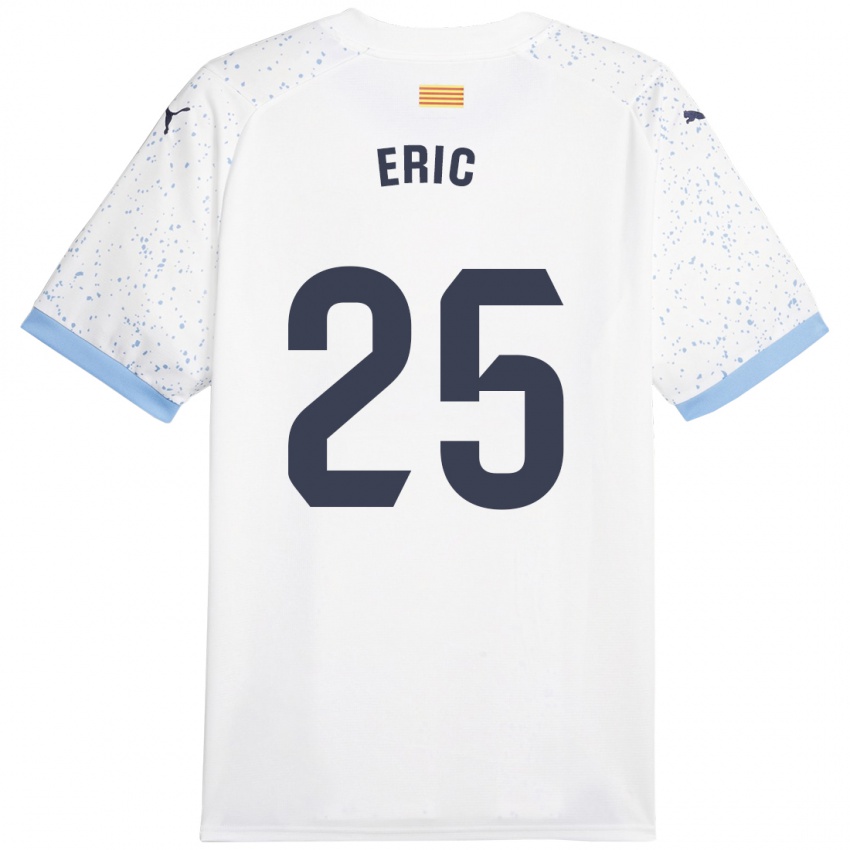 Mænd Eric Garcia #25 Hvid Udebane Spillertrøjer 2023/24 Trøje T-Shirt
