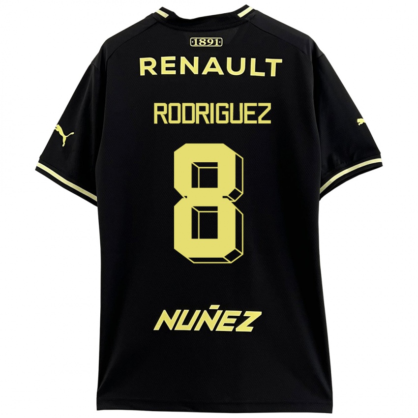 Mænd Sebastián Rodríguez #8 Sort Udebane Spillertrøjer 2023/24 Trøje T-Shirt