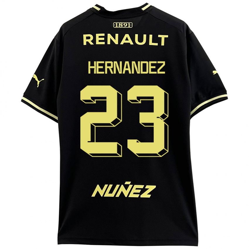 Mænd Abel Hernandez #23 Sort Udebane Spillertrøjer 2023/24 Trøje T-Shirt