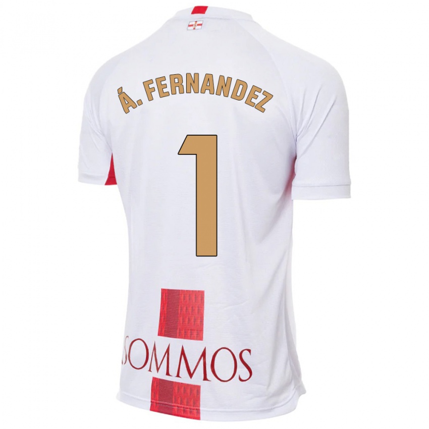 Mænd Alvaro Fernandez #1 Hvid Udebane Spillertrøjer 2023/24 Trøje T-Shirt