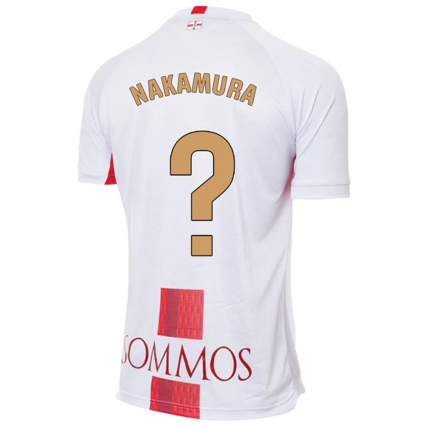 Mænd Togo Nakamura #0 Hvid Udebane Spillertrøjer 2023/24 Trøje T-Shirt