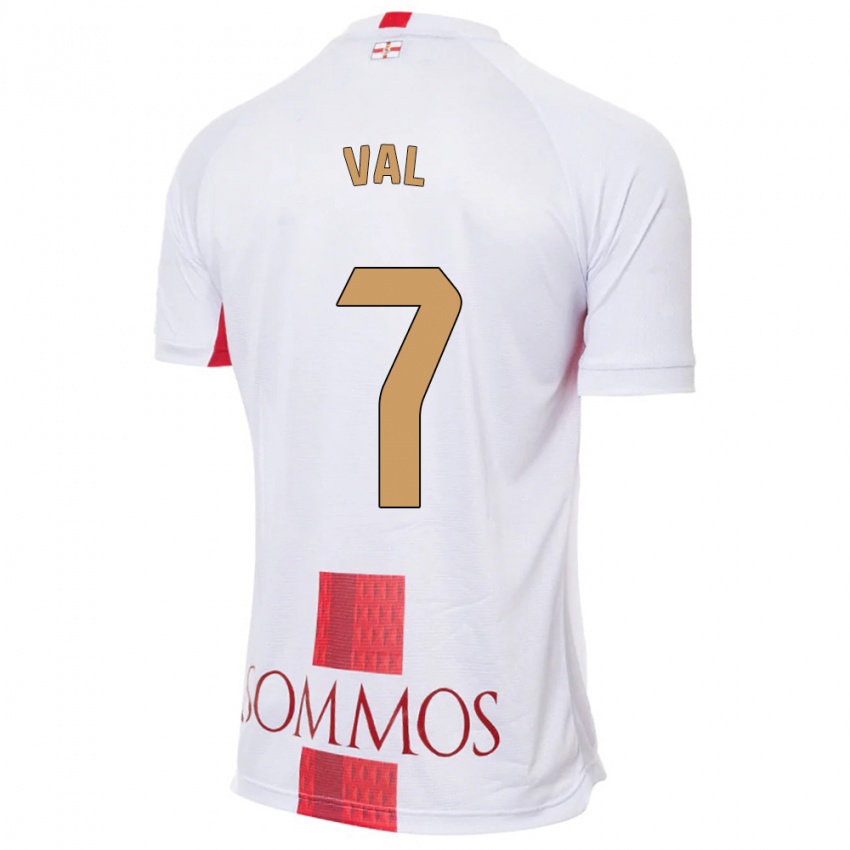 Mænd Rodri Val #7 Hvid Udebane Spillertrøjer 2023/24 Trøje T-Shirt