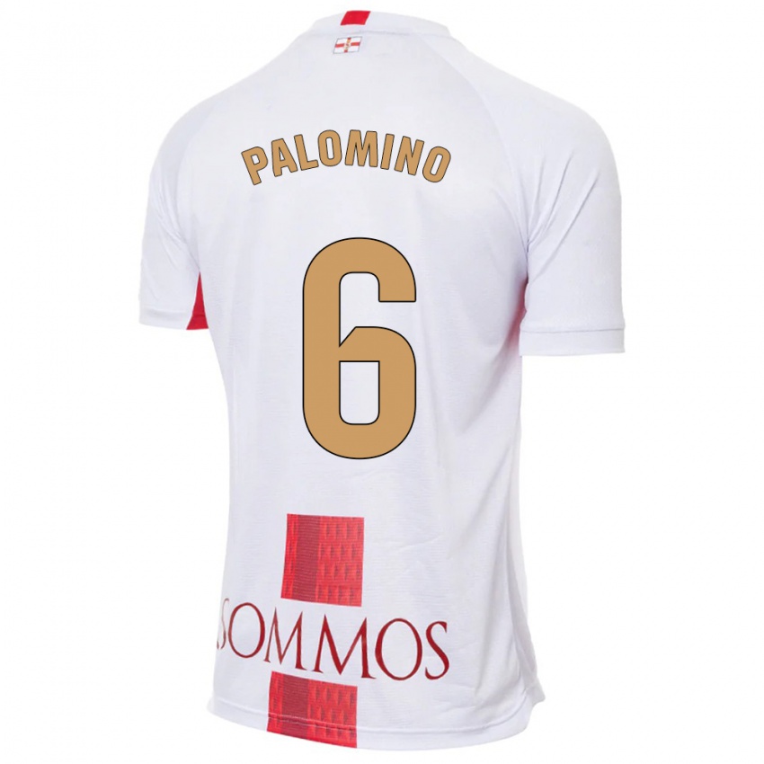 Mænd Yolanda Palomino #6 Hvid Udebane Spillertrøjer 2023/24 Trøje T-Shirt