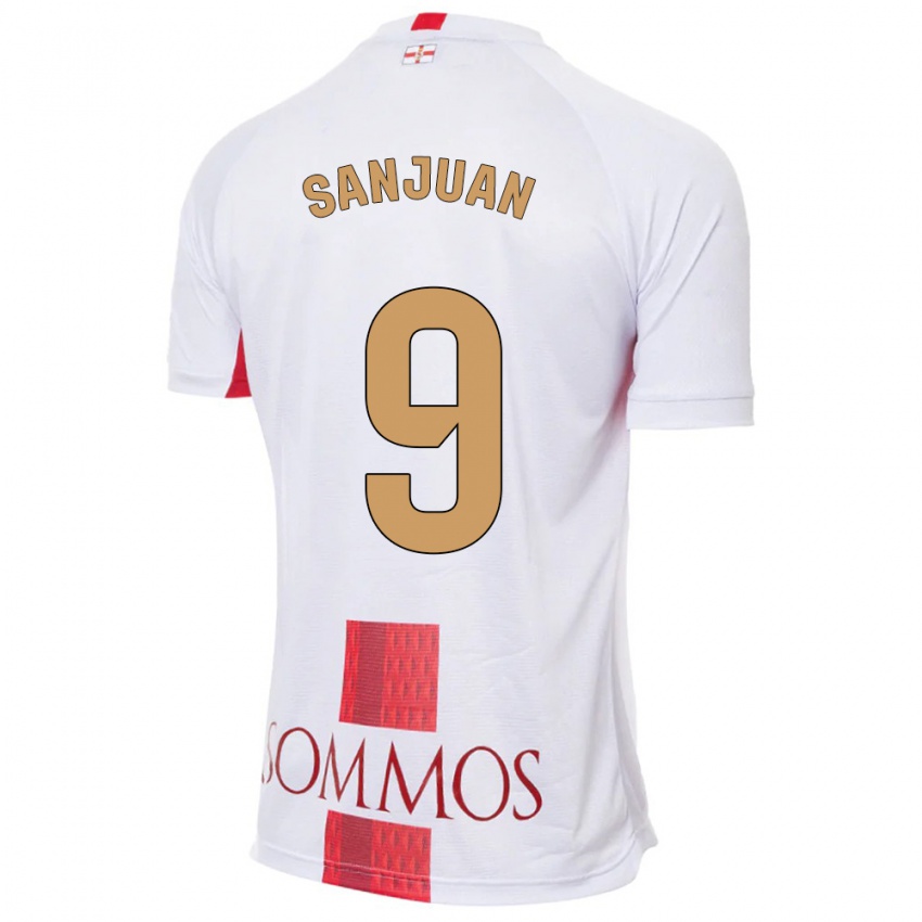 Mænd Royo Sanjuan #9 Hvid Udebane Spillertrøjer 2023/24 Trøje T-Shirt