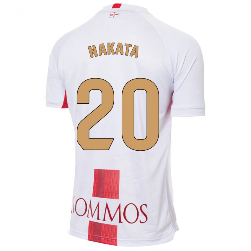 Mænd Yuki Nakata #20 Hvid Udebane Spillertrøjer 2023/24 Trøje T-Shirt