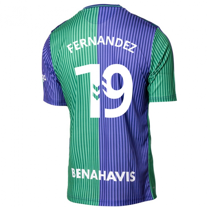 Mænd Roberto Fernández #19 Grøn Blå Udebane Spillertrøjer 2023/24 Trøje T-Shirt