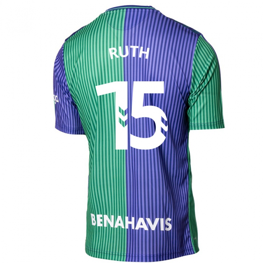 Mænd Ruth #15 Grøn Blå Udebane Spillertrøjer 2023/24 Trøje T-Shirt