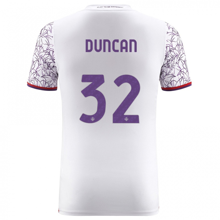 Mænd Alfred Duncan #32 Hvid Udebane Spillertrøjer 2023/24 Trøje T-Shirt
