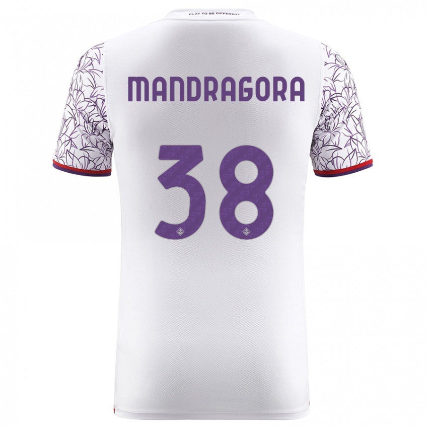 Mænd Rolando Mandragora #38 Hvid Udebane Spillertrøjer 2023/24 Trøje T-Shirt