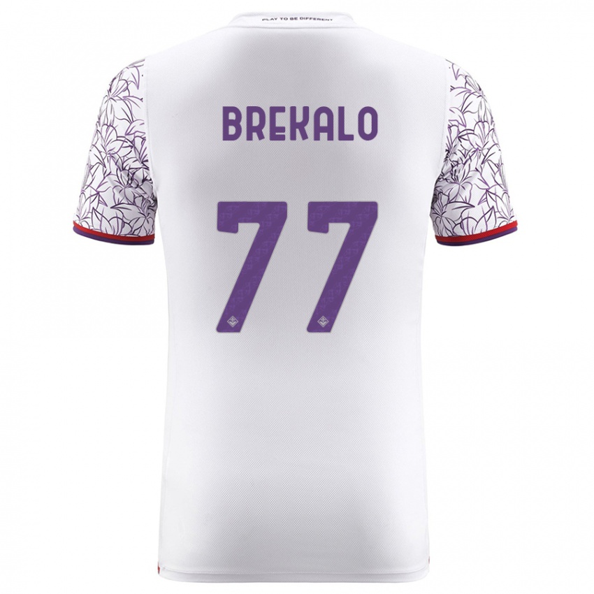 Mænd Josip Brekalo #77 Hvid Udebane Spillertrøjer 2023/24 Trøje T-Shirt