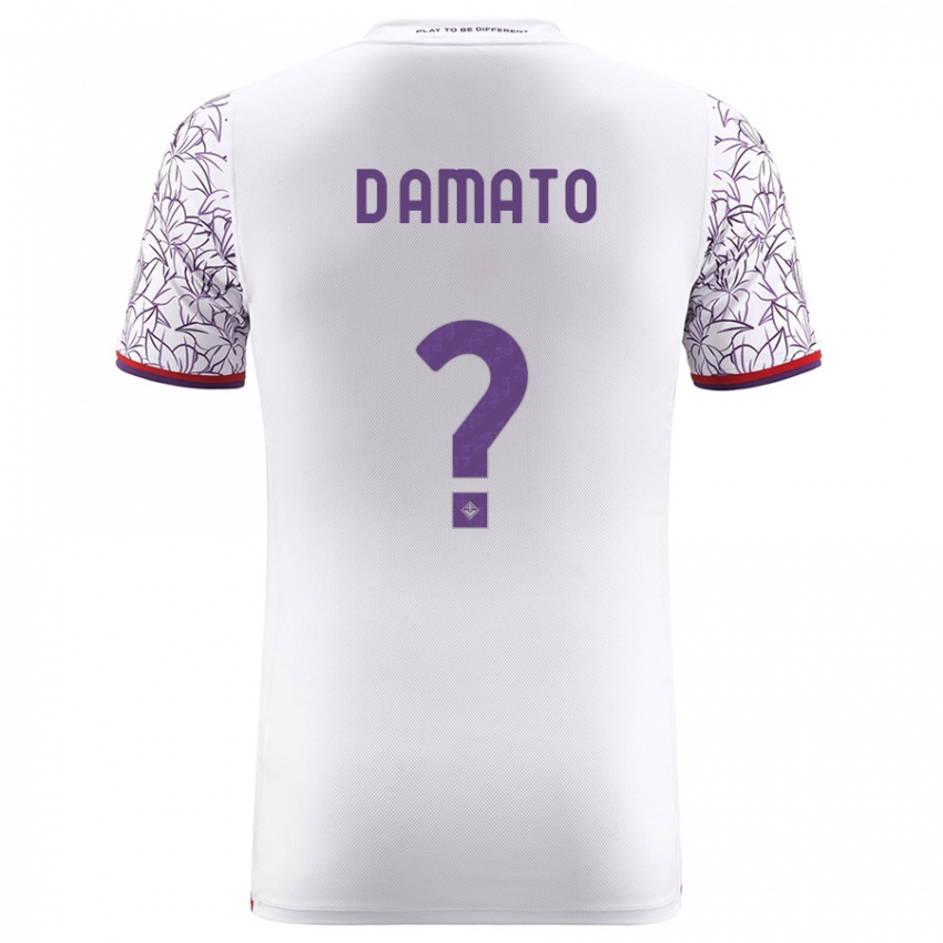 Mænd Gabriele D'amato #0 Hvid Udebane Spillertrøjer 2023/24 Trøje T-Shirt
