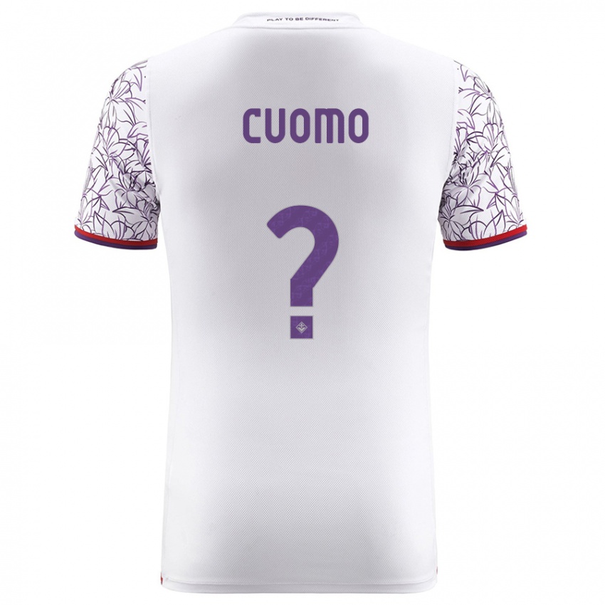 Mænd Raffaele Cuomo #0 Hvid Udebane Spillertrøjer 2023/24 Trøje T-Shirt
