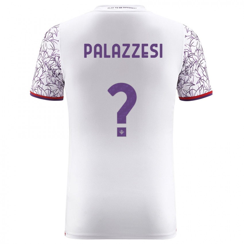 Mænd Yuri Palazzesi #0 Hvid Udebane Spillertrøjer 2023/24 Trøje T-Shirt
