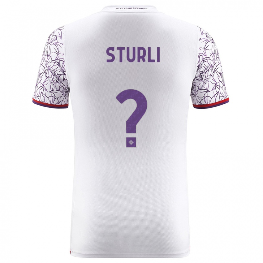 Mænd Edoardo Sturli #0 Hvid Udebane Spillertrøjer 2023/24 Trøje T-Shirt