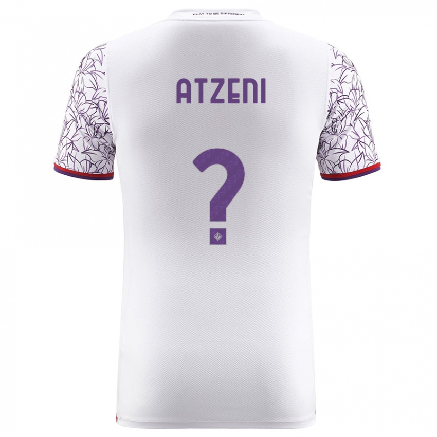 Mænd Davide Atzeni #0 Hvid Udebane Spillertrøjer 2023/24 Trøje T-Shirt