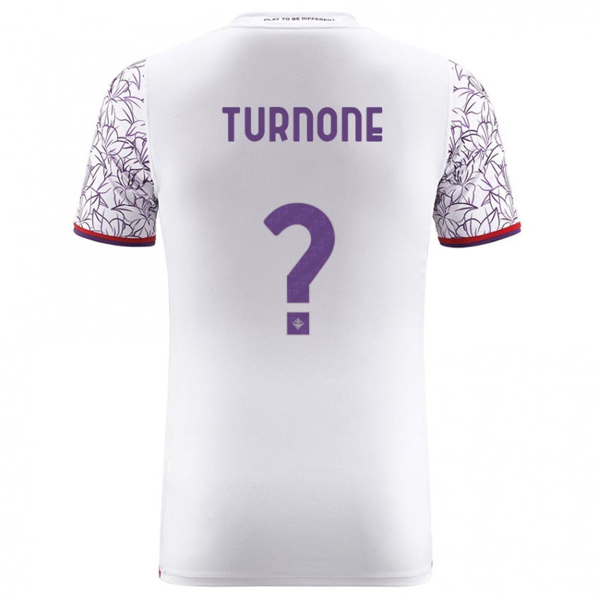 Mænd Niccolò Turnone #0 Hvid Udebane Spillertrøjer 2023/24 Trøje T-Shirt
