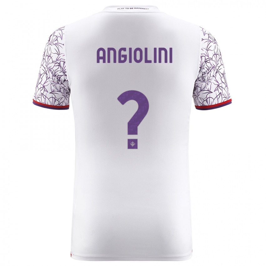 Mænd Gianmarco Angiolini #0 Hvid Udebane Spillertrøjer 2023/24 Trøje T-Shirt