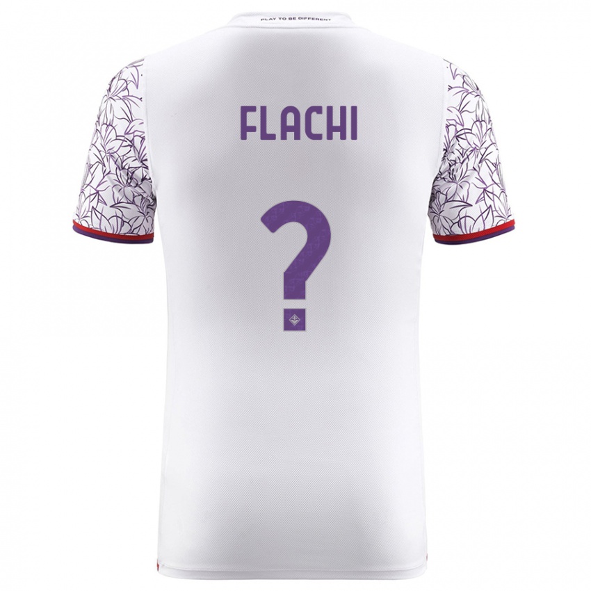 Mænd Tommaso Flachi #0 Hvid Udebane Spillertrøjer 2023/24 Trøje T-Shirt