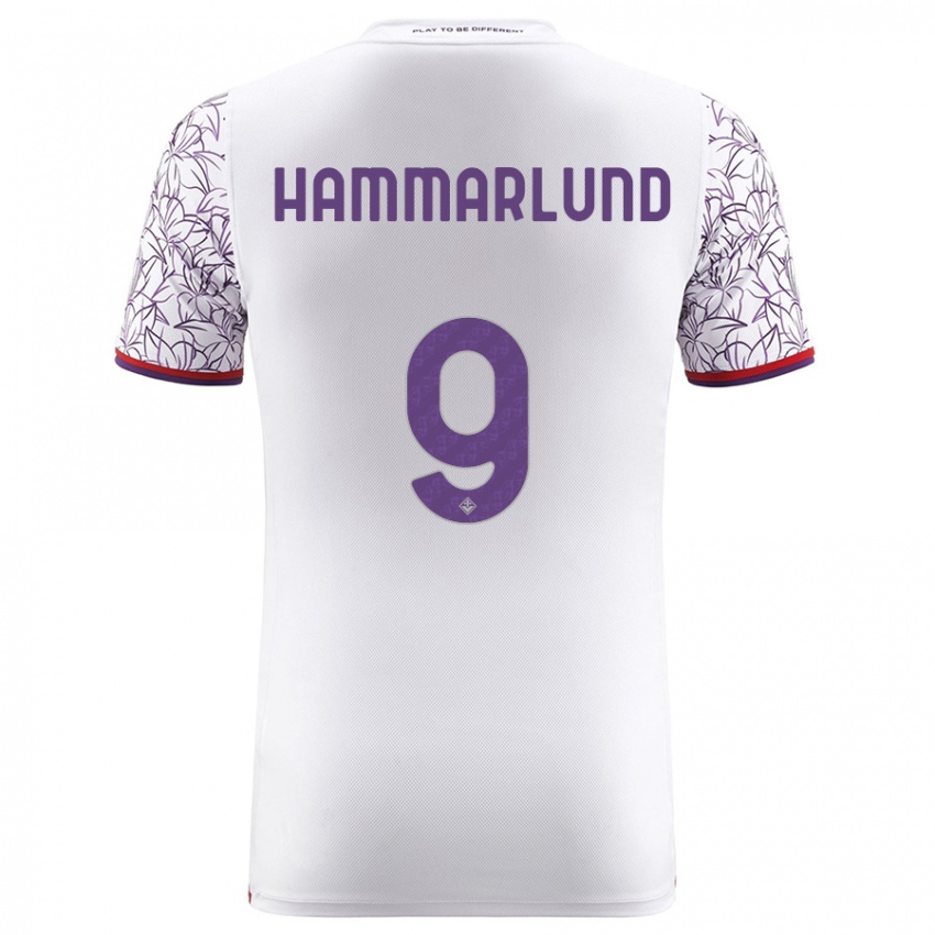 Mænd Pauline Hammarlund #9 Hvid Udebane Spillertrøjer 2023/24 Trøje T-Shirt
