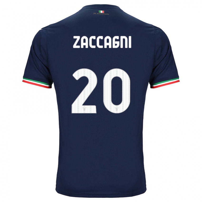 Mænd Mattia Zaccagni #20 Flåde Udebane Spillertrøjer 2023/24 Trøje T-Shirt