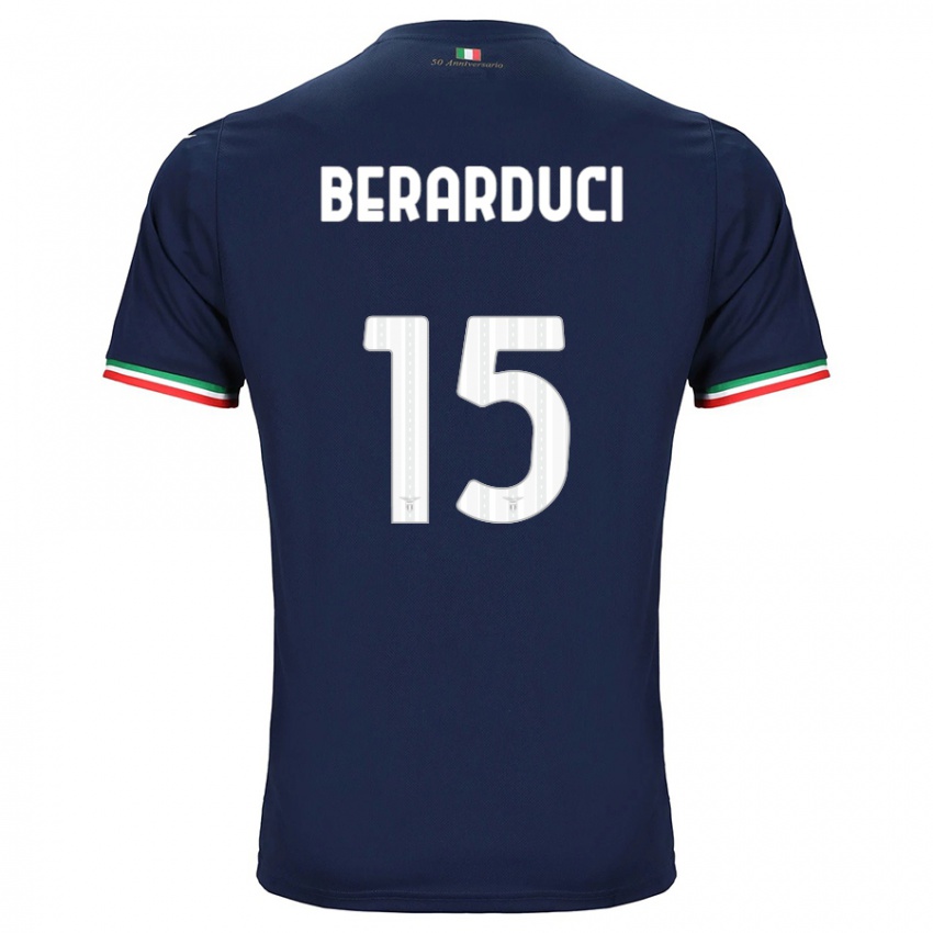 Mænd Martina Berarduci #15 Flåde Udebane Spillertrøjer 2023/24 Trøje T-Shirt