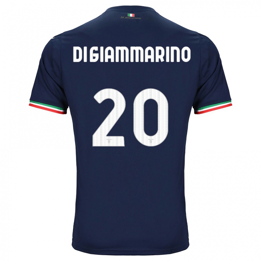 Mænd Virginia Di Giammarino #20 Flåde Udebane Spillertrøjer 2023/24 Trøje T-Shirt