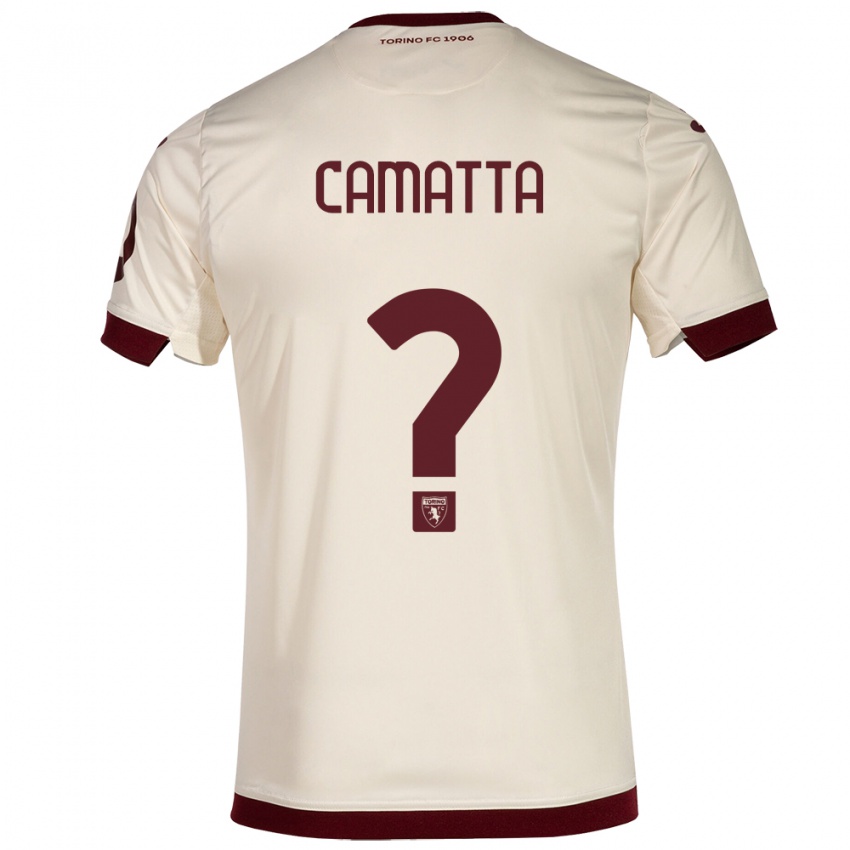 Mænd Alessandro Camatta #0 Champagne Udebane Spillertrøjer 2023/24 Trøje T-Shirt