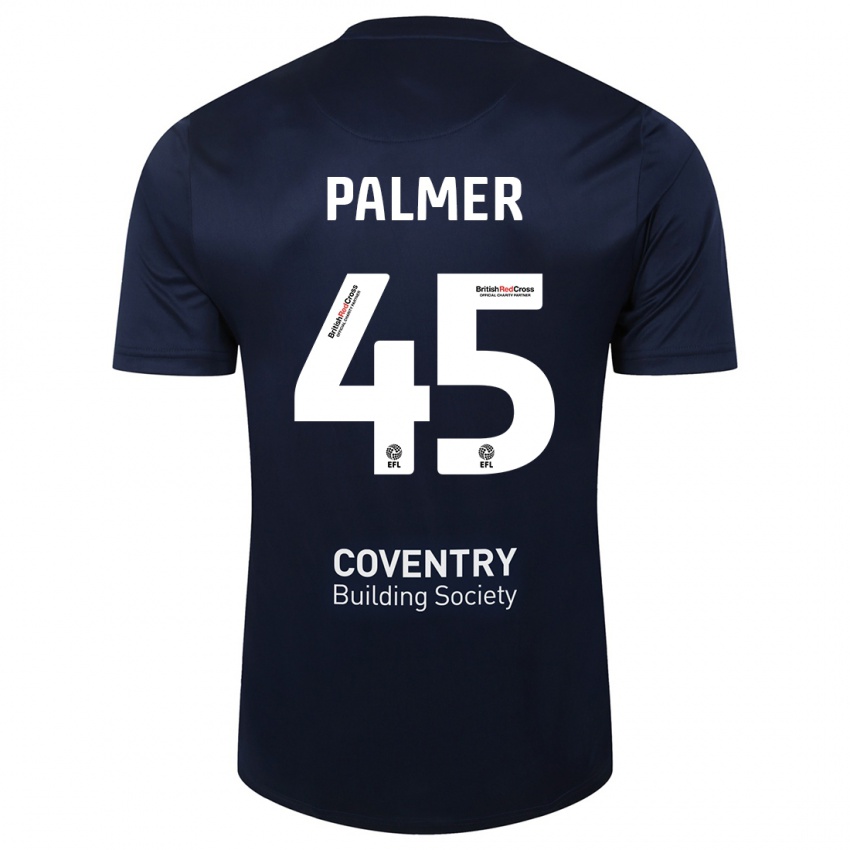 Mænd Kasey Palmer #45 Rød Flåde Udebane Spillertrøjer 2023/24 Trøje T-Shirt