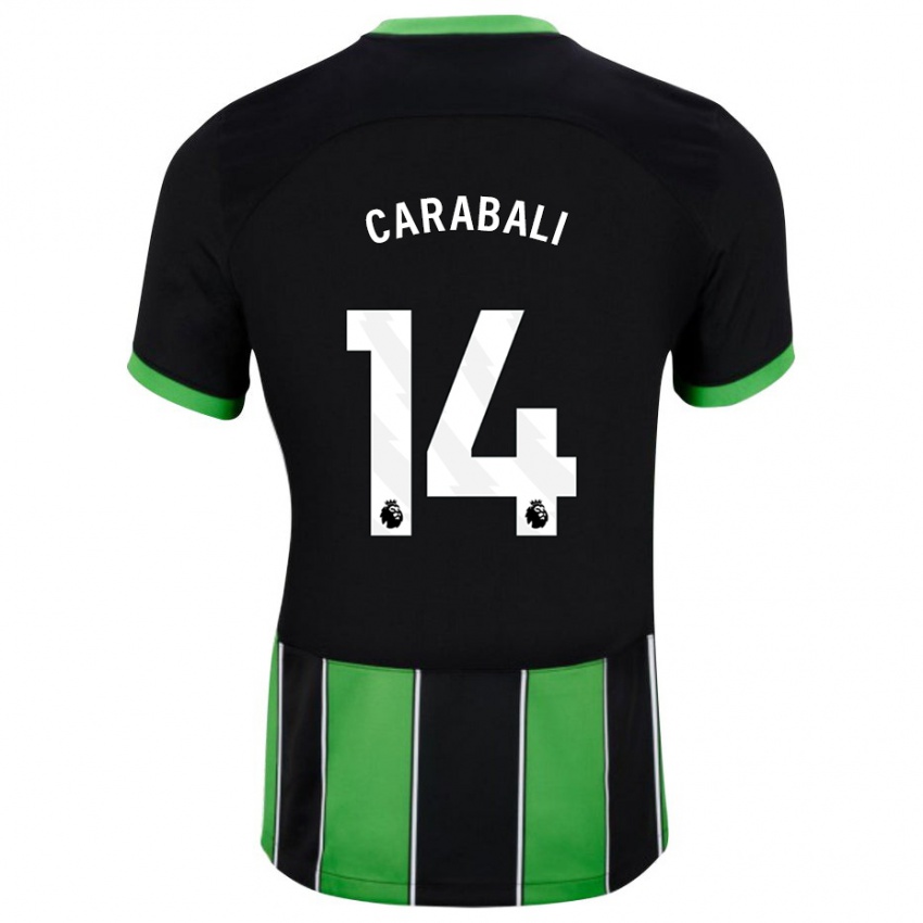 Mænd Jorelyn Andrea Carabalí Martínez #14 Sort Grøn Udebane Spillertrøjer 2023/24 Trøje T-Shirt