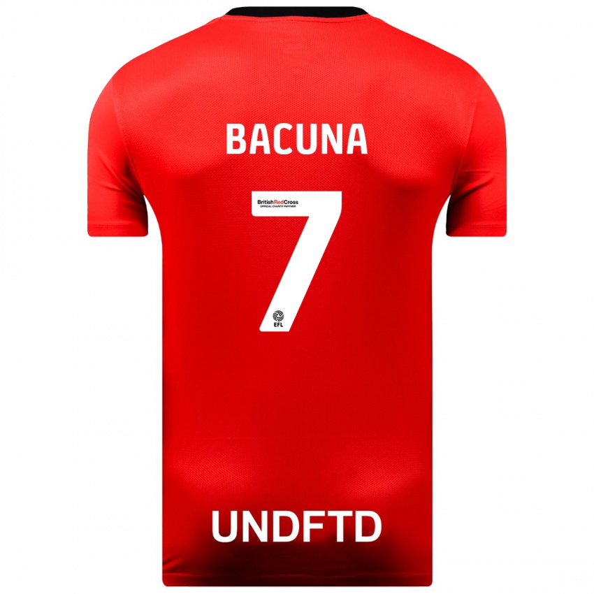 Mænd Juninho Bacuna #7 Rød Udebane Spillertrøjer 2023/24 Trøje T-Shirt